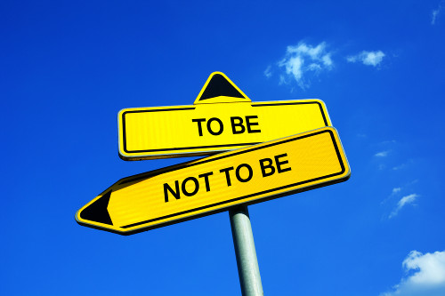(To be or not to be: Ser ou não ser). O ser humano não nasce pronto, mas se constrói a partir de suas escolhas